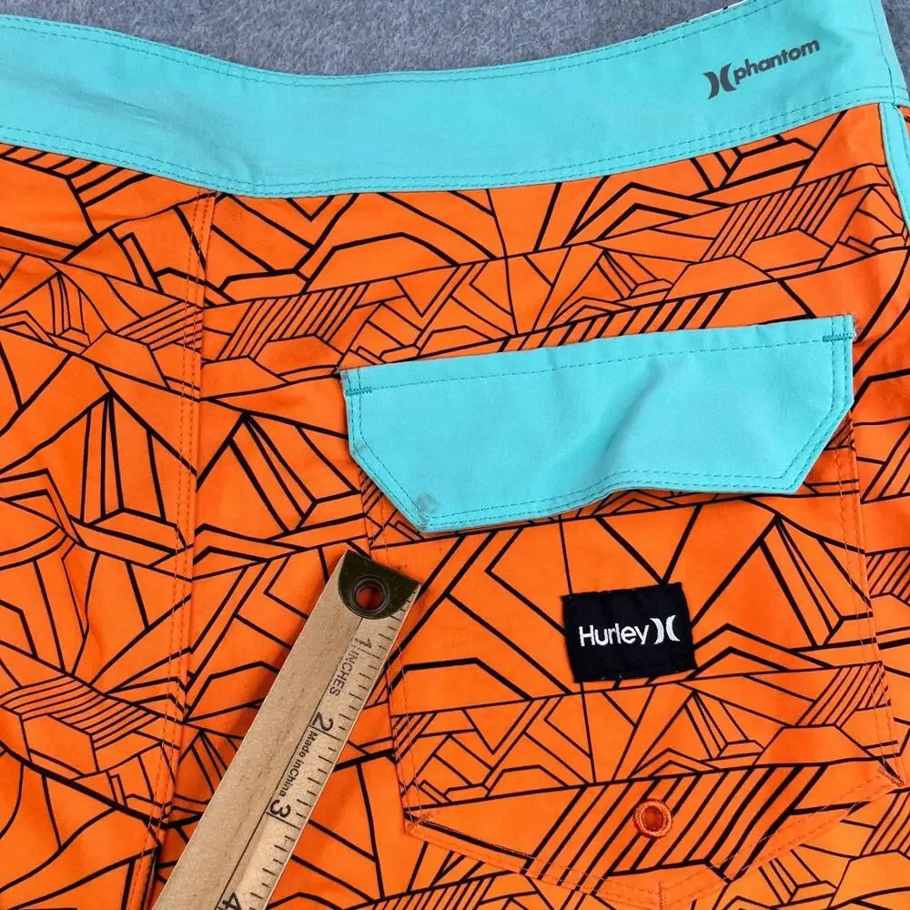 Hurley orange geometric